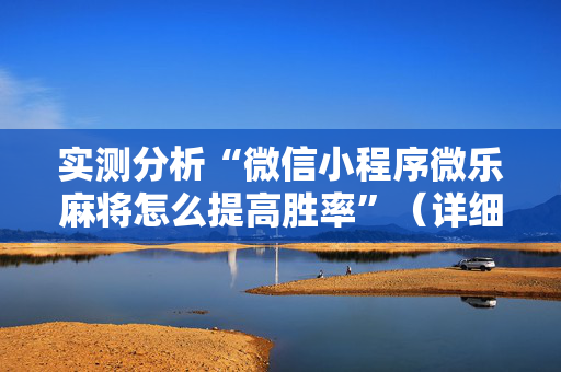 实测分析“微信小程序微乐麻将怎么提高胜率”（详细辅助教程）-哔哩哔哩
