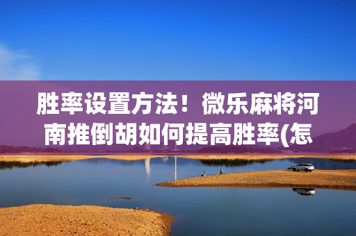 胜率设置方法！微乐麻将河南推倒胡如何提高胜率(怎么才有赢的几率)