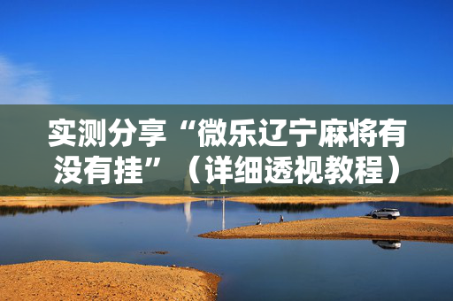 实测分享“微乐辽宁麻将有没有挂”（详细透视教程）-哔哩哔哩