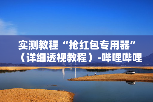 实测教程“抢红包专用器”（详细透视教程）-哔哩哔哩