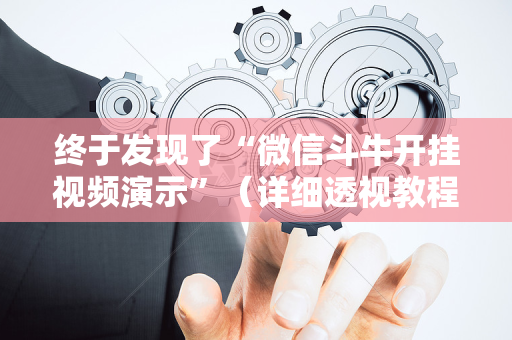 终于发现了“微信斗牛开挂视频演示”（详细透视教程）-哔哩哔哩