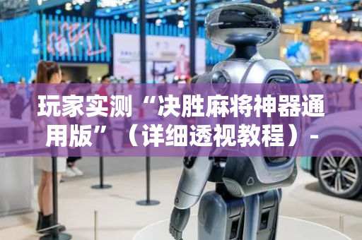 玩家实测“决胜麻将神器通用版”（详细透视教程）-哔哩哔哩