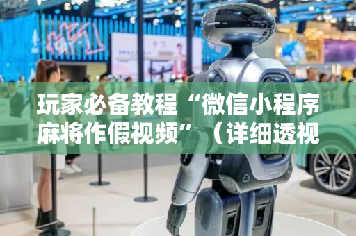 玩家必备教程“微信小程序麻将作假视频”（详细透视教程）-哔哩哔哩