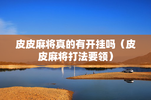 皮皮麻将真的有开挂吗（皮皮麻将打法要领）