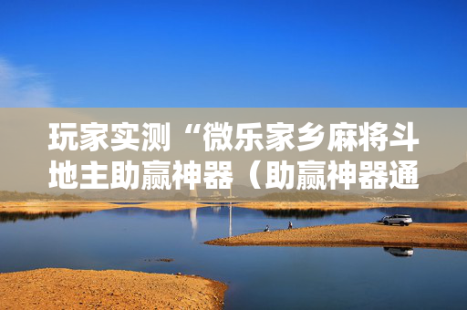 玩家实测“微乐家乡麻将斗地主助赢神器（助赢神器通用版）