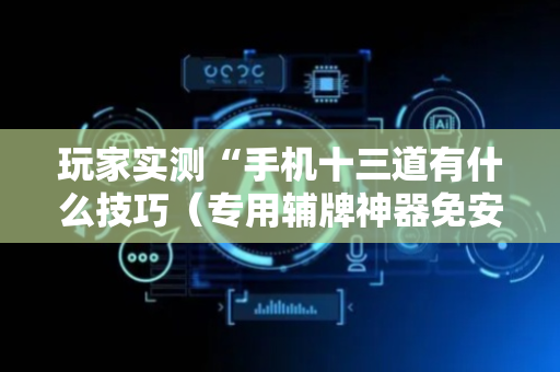 玩家实测“手机十三道有什么技巧（专用辅牌神器免安装）