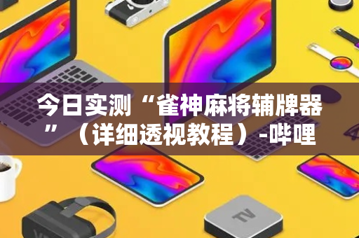 今日实测“雀神麻将辅牌器”（详细透视教程）-哔哩哔哩