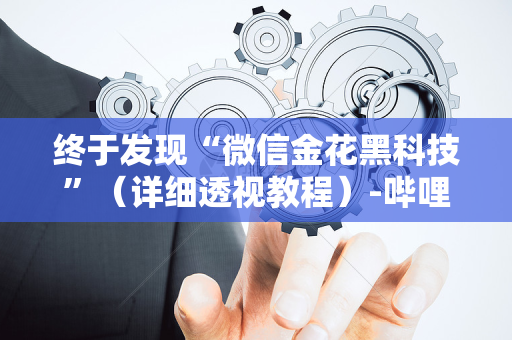 终于发现“微信金花黑科技”（详细透视教程）-哔哩哔哩