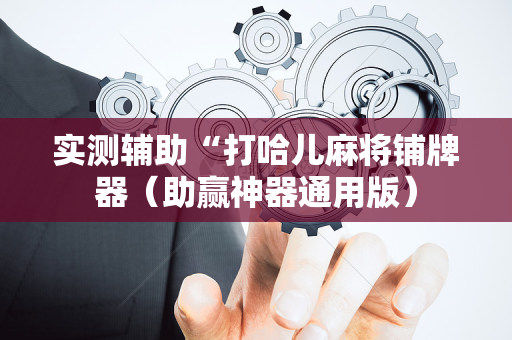 实测辅助“打哈儿麻将铺牌器（助赢神器通用版）