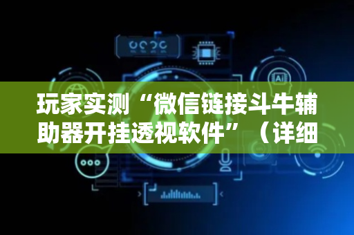 玩家实测“微信链接斗牛辅助器开挂透视软件”（详细透视教程）-哔哩哔哩