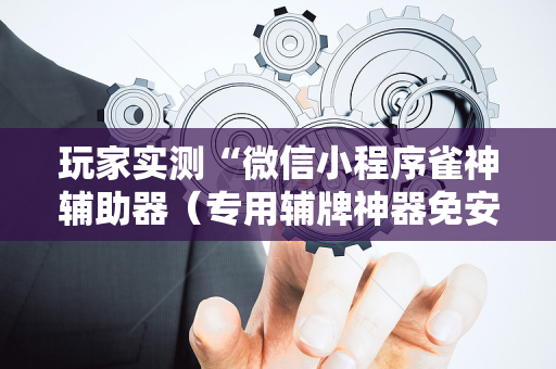 玩家实测“微信小程序雀神辅助器（专用辅牌神器免安装）