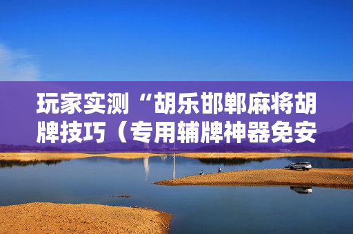 玩家实测“胡乐邯郸麻将胡牌技巧（专用辅牌神器免安装）