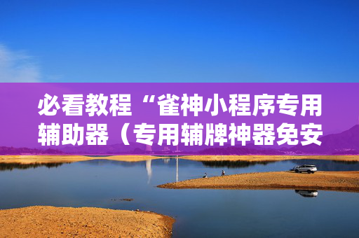 必看教程“雀神小程序专用辅助器（专用辅牌神器免安装）