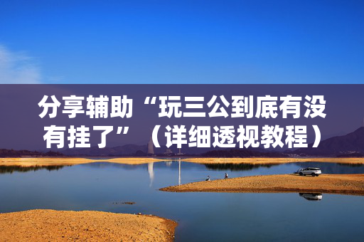 分享辅助“玩三公到底有没有挂了”（详细透视教程）-哔哩哔哩