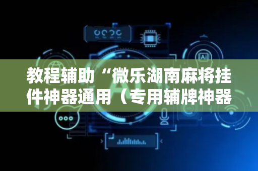 教程辅助“微乐湖南麻将挂件神器通用（专用辅牌神器免安装）
