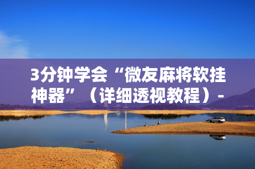 3分钟学会“微友麻将软挂神器”（详细透视教程）-哔哩哔哩