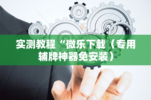 实测教程“微乐下载（专用辅牌神器免安装）