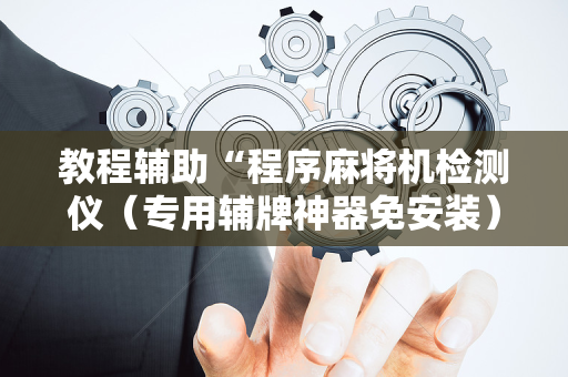 教程辅助“程序麻将机检测仪（专用辅牌神器免安装）