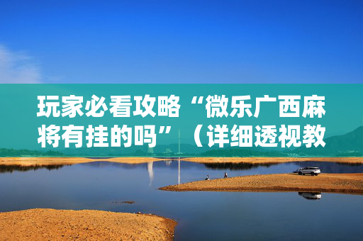 玩家必看攻略“微乐广西麻将有挂的吗”（详细透视教程）-哔哩哔哩