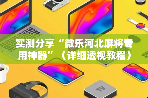 实测分享“微乐河北麻将专用神器”（详细透视教程）-哔哩哔哩