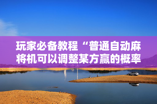 玩家必备教程“普通自动麻将机可以调整某方赢的概率（助赢神器通用版）