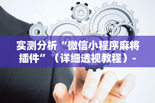 实测分析“微信小程序麻将插件”（详细透视教程）-哔哩哔哩