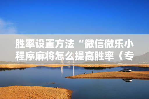 胜率设置方法“微信微乐小程序麻将怎么提高胜率（专用辅牌神器免安装）