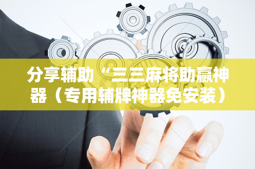 分享辅助“三三麻将助赢神器（专用辅牌神器免安装）