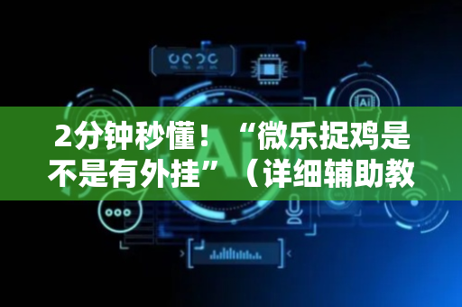 2分钟秒懂！“微乐捉鸡是不是有外挂”（详细辅助教程）-哔哩哔哩