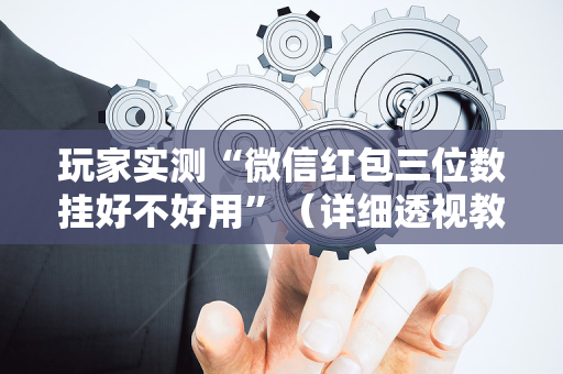 玩家实测“微信红包三位数挂好不好用”（详细透视教程）-哔哩哔哩