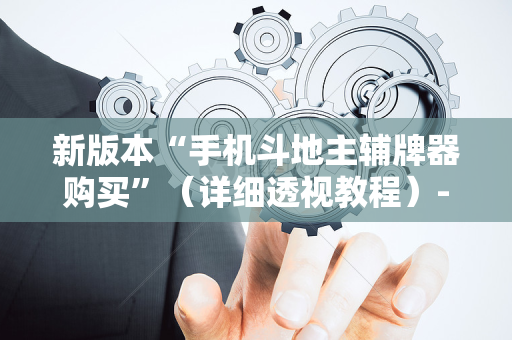 新版本“手机斗地主辅牌器购买”（详细透视教程）-哔哩哔哩