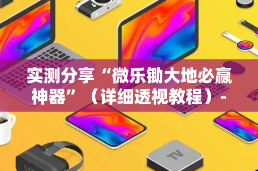 实测分享“微乐锄大地必赢神器”（详细透视教程）-哔哩哔哩