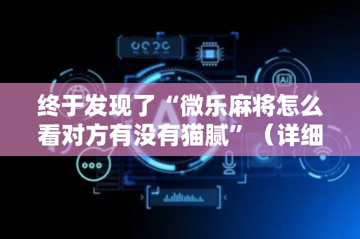 终于发现了“微乐麻将怎么看对方有没有猫腻”（详细透视教程）-哔哩哔哩