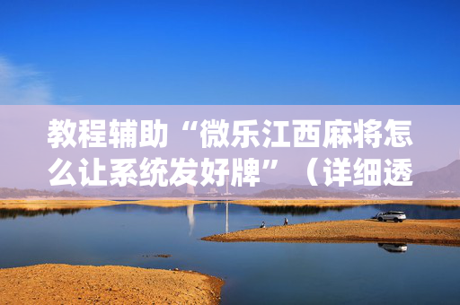教程辅助“微乐江西麻将怎么让系统发好牌”（详细透视教程）-哔哩哔哩