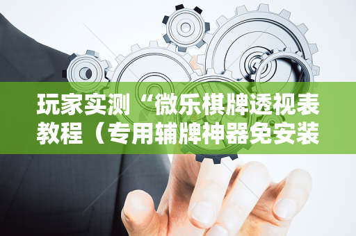 玩家实测“微乐棋牌透视表教程（专用辅牌神器免安装）