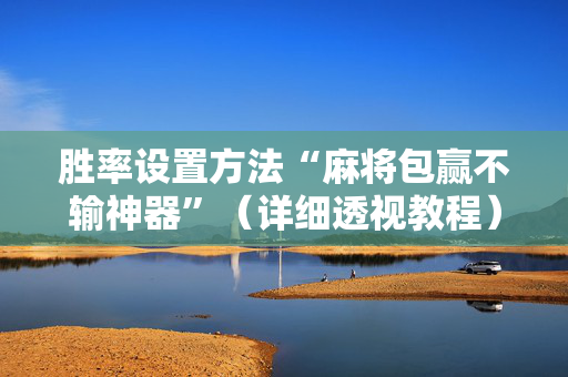 胜率设置方法“麻将包赢不输神器”（详细透视教程）-哔哩哔哩