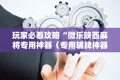 玩家必看攻略“微乐陕西麻将专用神器（专用辅牌神器免安装）