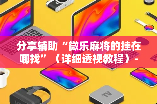 分享辅助“微乐麻将的挂在哪找”（详细透视教程）-哔哩哔哩