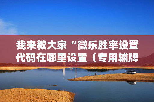 我来教大家“微乐胜率设置代码在哪里设置（专用辅牌神器免安装）