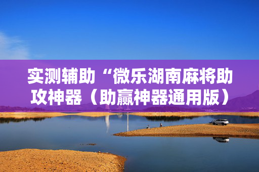 实测辅助“微乐湖南麻将助攻神器（助赢神器通用版）