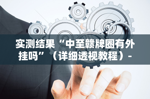 实测结果“中至赣牌圈有外挂吗”（详细透视教程）-哔哩哔哩