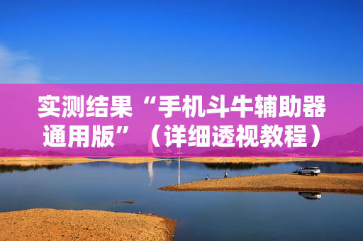 实测结果“手机斗牛辅助器通用版”（详细透视教程）-哔哩哔哩