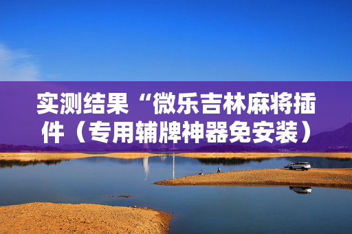 实测结果“微乐吉林麻将插件（专用辅牌神器免安装）