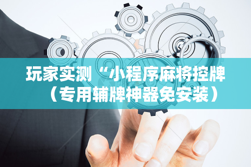 玩家实测“小程序麻将控牌（专用辅牌神器免安装）