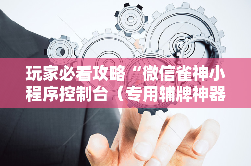 玩家必看攻略“微信雀神小程序控制台（专用辅牌神器免安装）