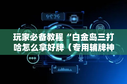 玩家必备教程“白金岛三打哈怎么拿好牌（专用辅牌神器免安装）