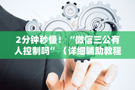 2分钟秒懂！“微信三公有人控制吗”（详细辅助教程）-哔哩哔哩