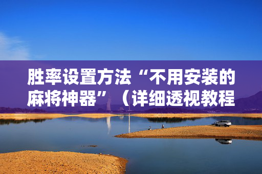 胜率设置方法“不用安装的麻将神器”（详细透视教程）-哔哩哔哩