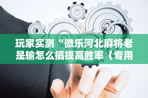 玩家实测“微乐河北麻将老是输怎么搞提高胜率（专用辅牌神器免安装）
