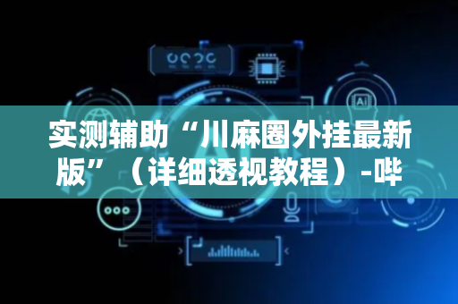 实测辅助“川麻圈外挂最新版”（详细透视教程）-哔哩哔哩
